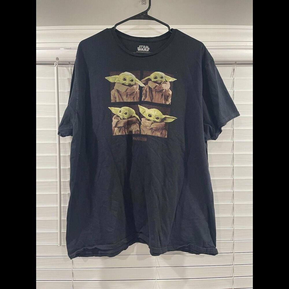 Men's Star Wars Mandalorian Grogu Black Sz.2XL T-Shirt The Child